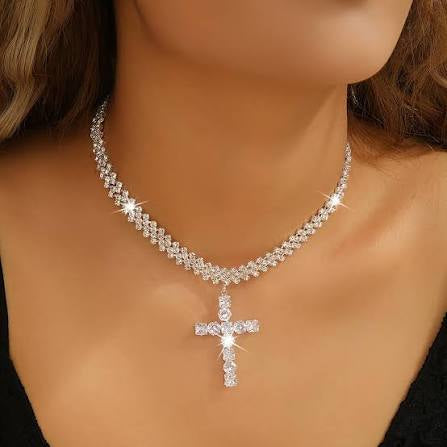 Iced Cross Pendant